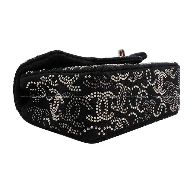 2010AW Limited Paris Shanghai Collection Chanel Chain wallet Noir (Black) Cotton Silver