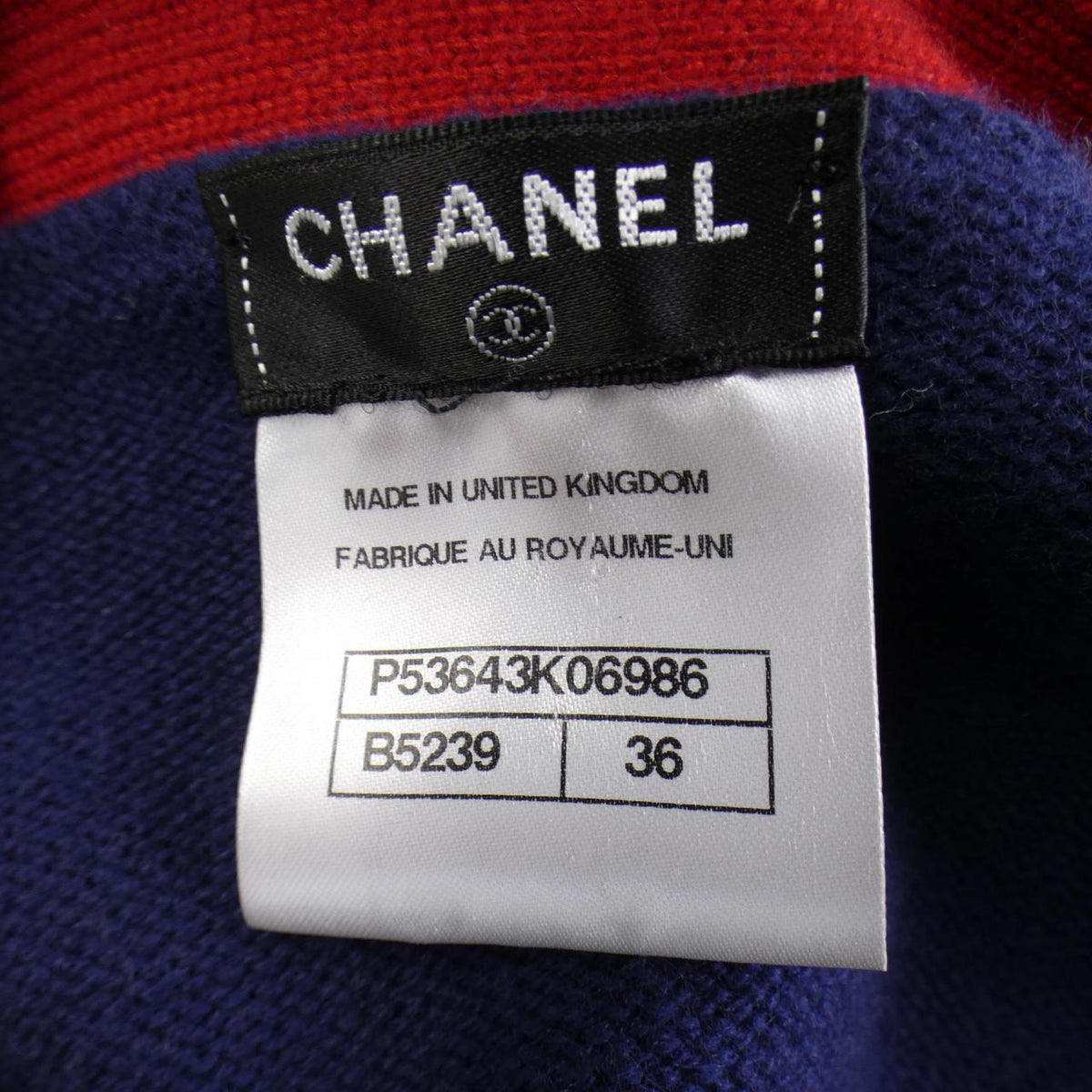 Chanel P53643K06986 100% Cashmere Cardigan