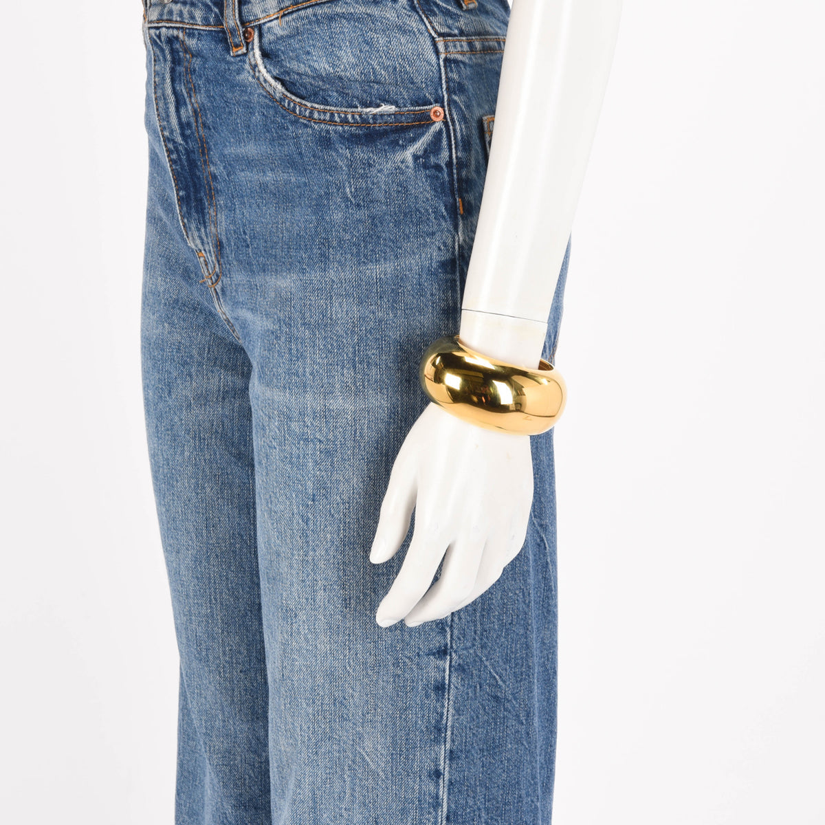 Saint Laurent Brass Chunky Cuff