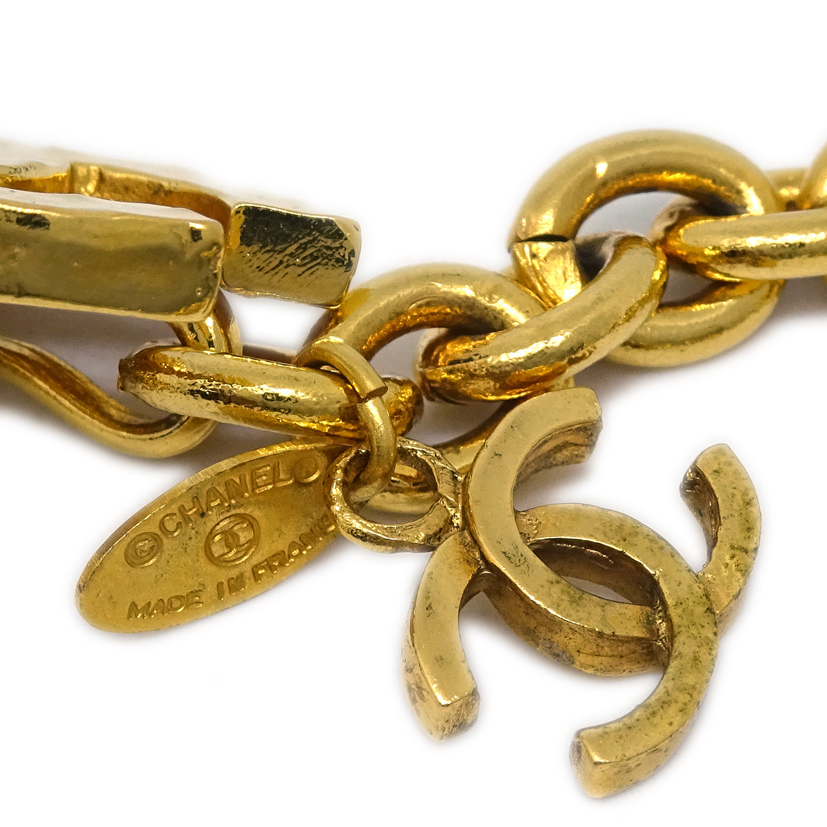 Chanel CC Gold Chain Belt 684 Small Good
