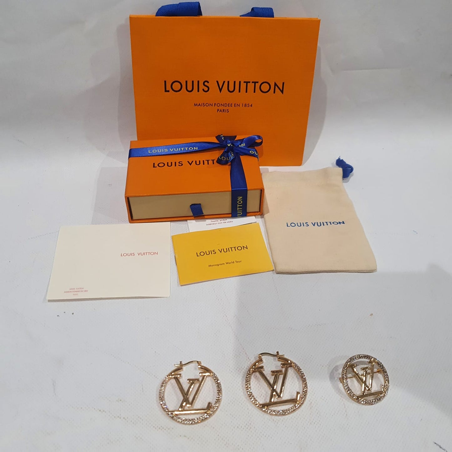 Louis Vuitton Necklace, Earrings and Brooch Set