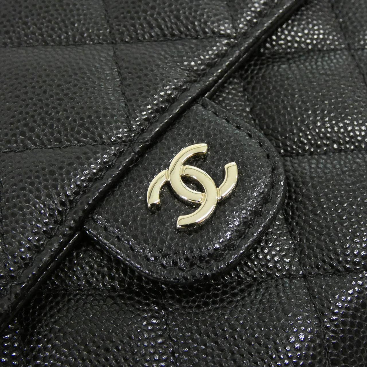 Chanel Timeless Classic Line Caviar Skin Chain Clutch