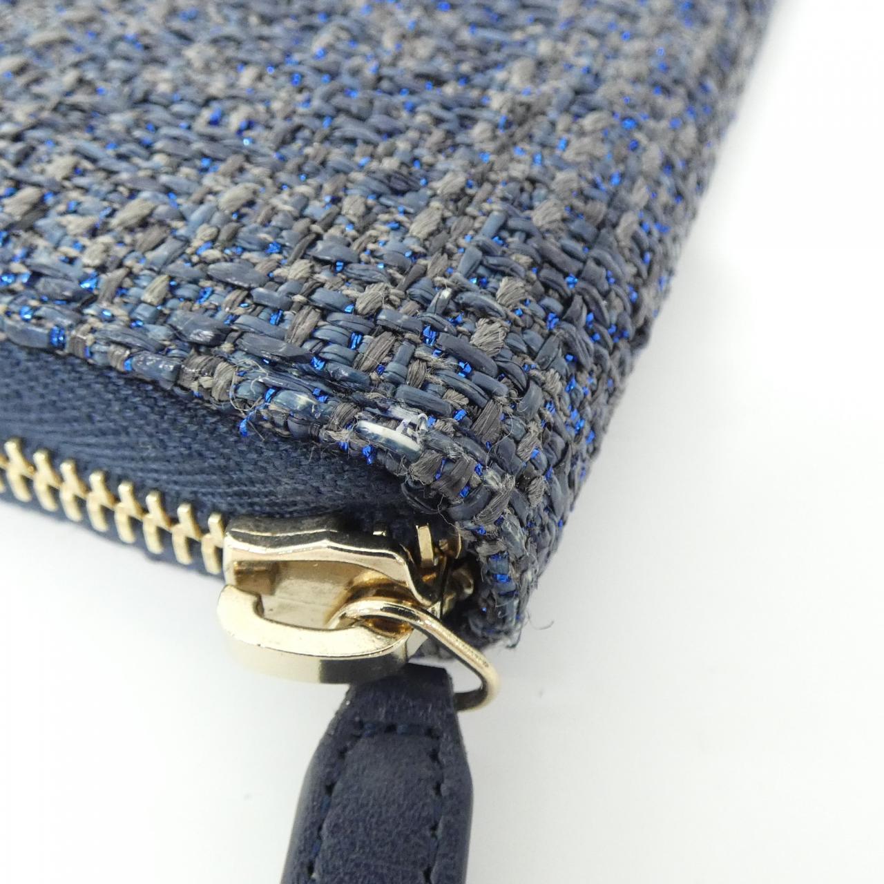 Chanel Deauville Line Canvas Long Wallet