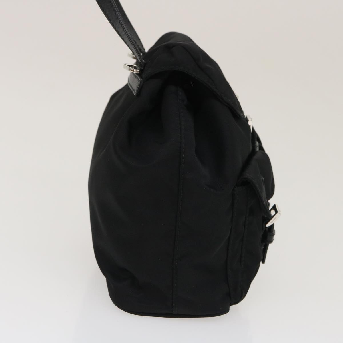 Prada Chain Mini Shoulder Bag Nylon Black 1BH029 V44 F0002 29659A