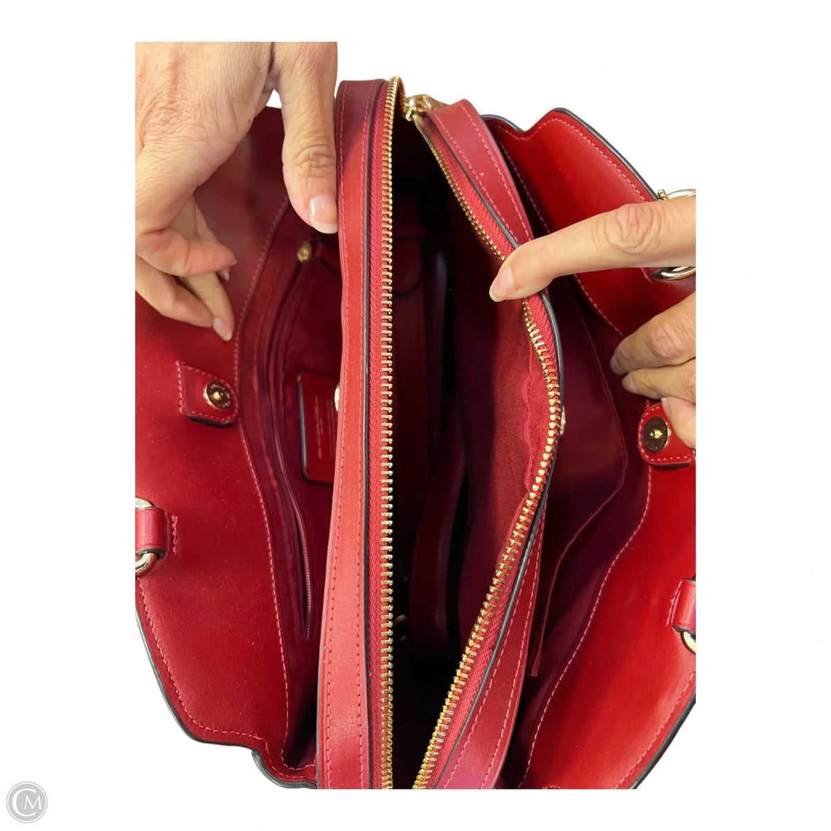 Handbag Designer By Coach, Size: Medium
