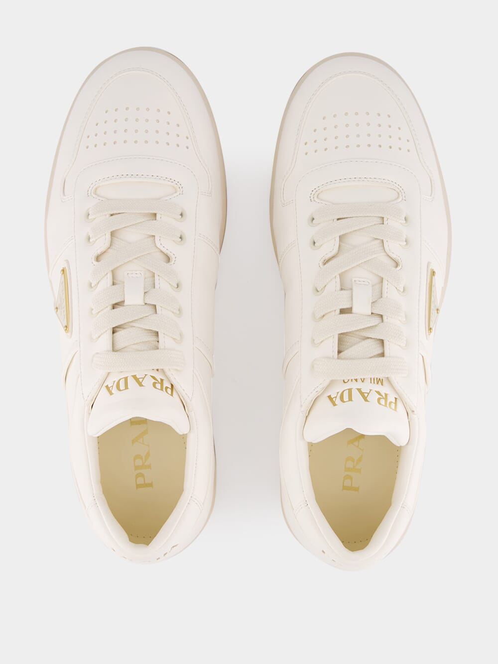 Ivory Downtown Nappa Leather Sneakers