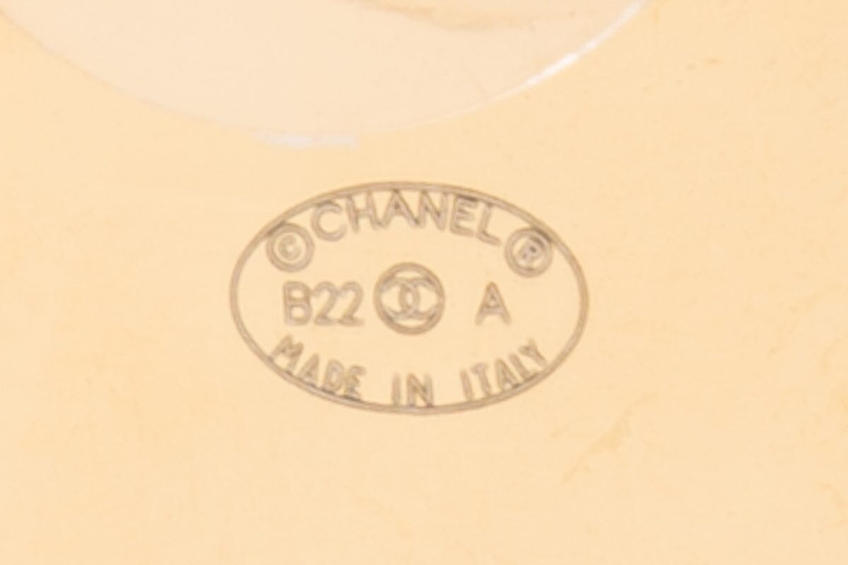 Chanel 2022 Gold Rue Cambon Stud Earrings