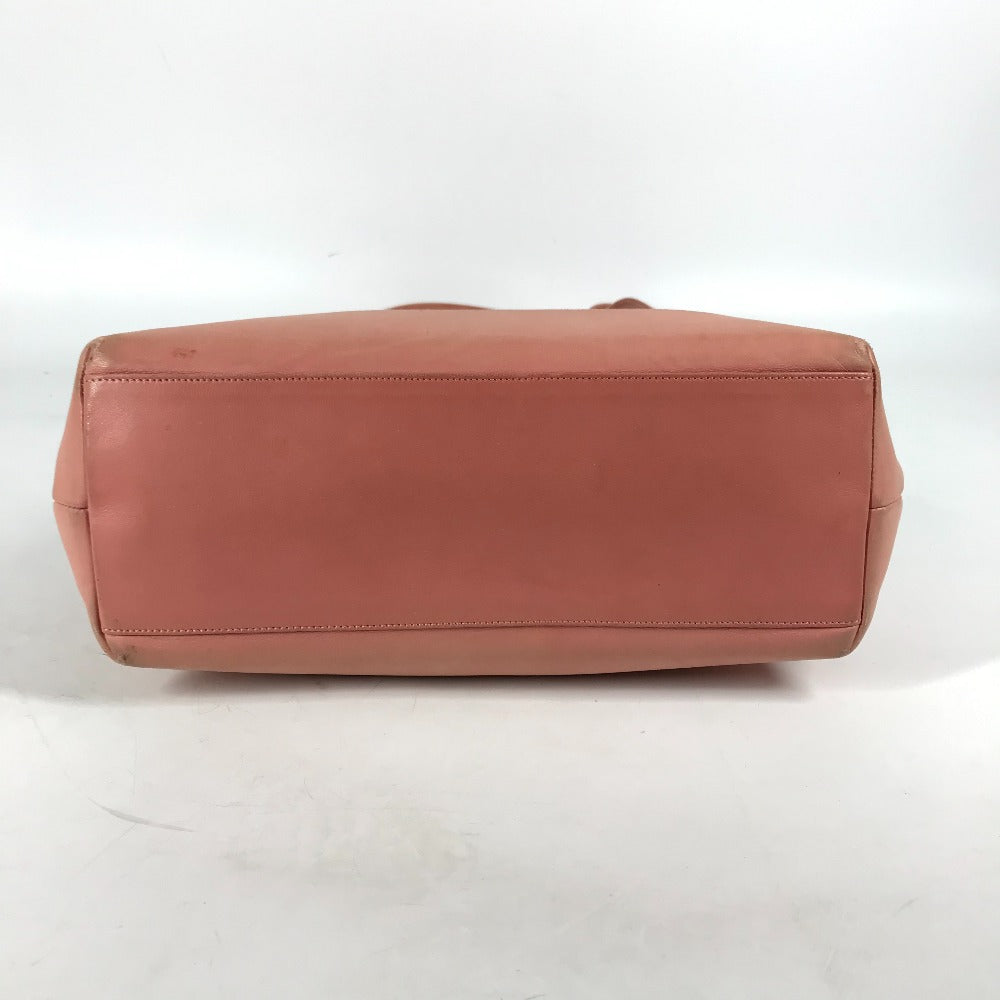 CHANEL Tote Bag leather pink Shoulder Bag CC COCO Mark Women Used
