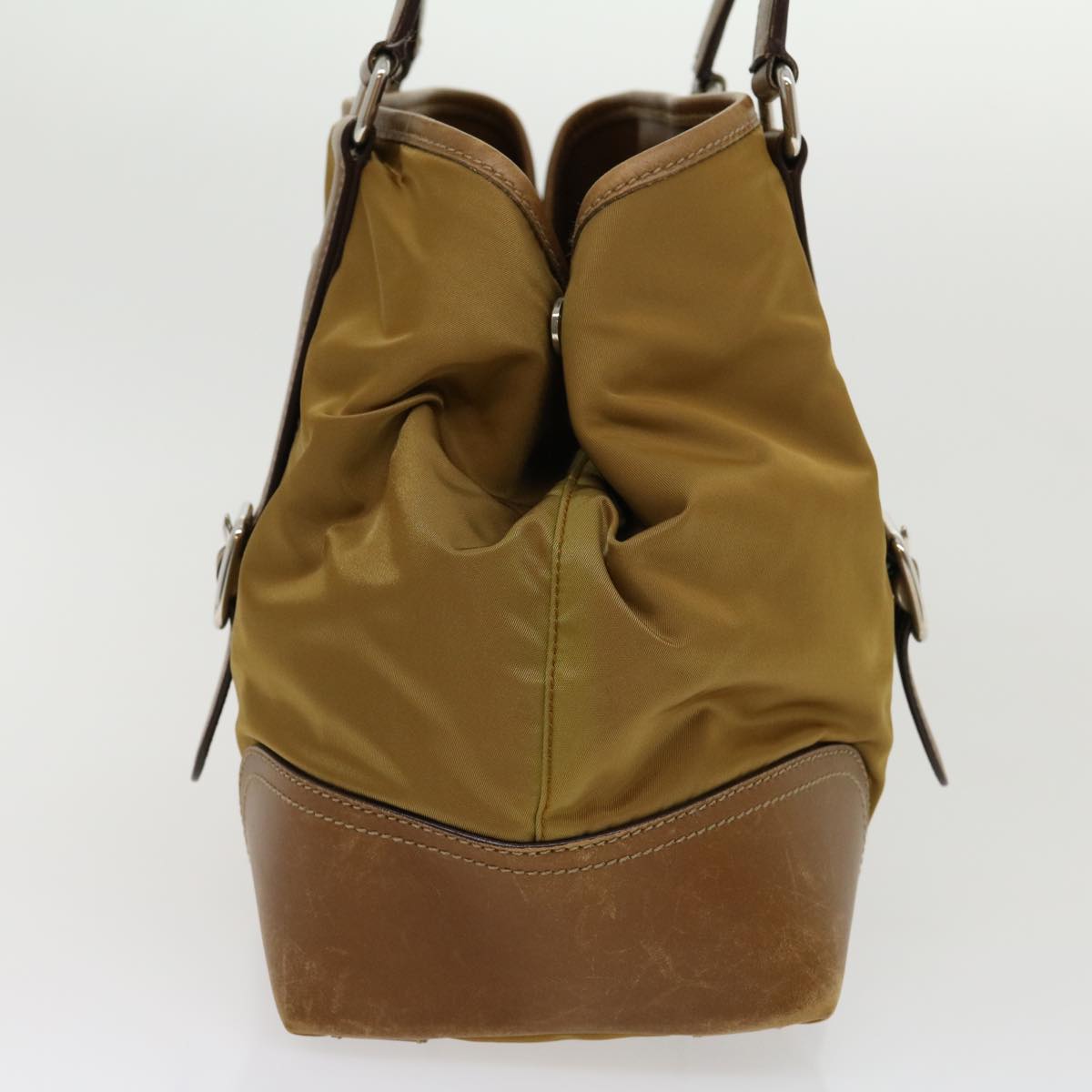Prada Shoulder Bag Nylon Khaki 30980