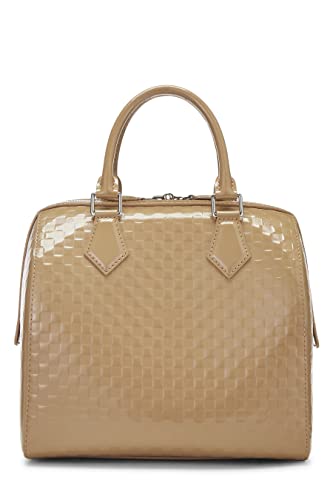 Louis Vuitton, Beige Damier Facette Speedy Cube MM, Beige