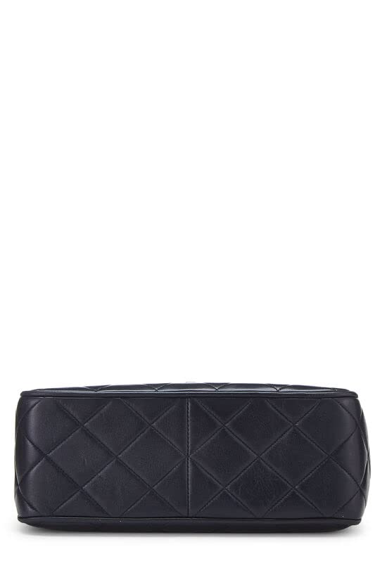 CHANEL, Navy Quilted Lambskin Square Flap Medium, Navy
