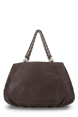 Fendi, Brown Leather Mia Hobo Large, Brown