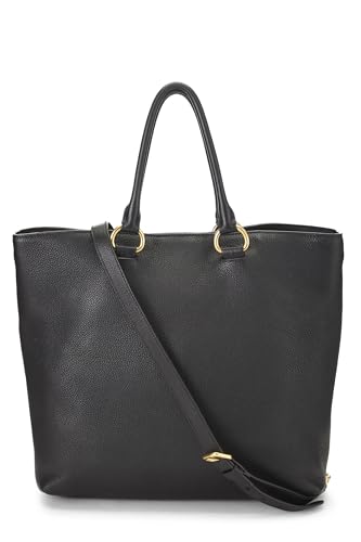 Prada, Black Vitello Daino Phenix Tote, Black