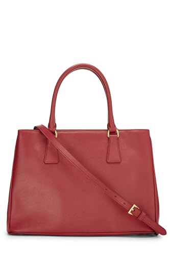 Prada, Red Saffiano Executive Tote Medium, Red
