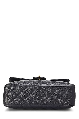 Chanel, Navy Quilted Caviar Pocket Camera Bag Large, Navy