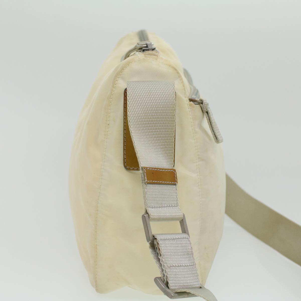 Prada Shoulder Bag Nylon Cream 34363