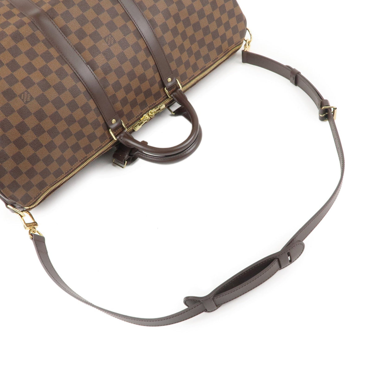 Louis Vuitton Damier Keep All Bandouliere 55 Boston Bag M41414