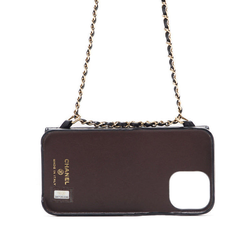 Chanel Matrasse Smartphone Case (iPhone 13pro) Chain Sder Black Shoulder Bag Shellder Bag Ladies Bag Hybrid 【 Ship】 Ladies Online