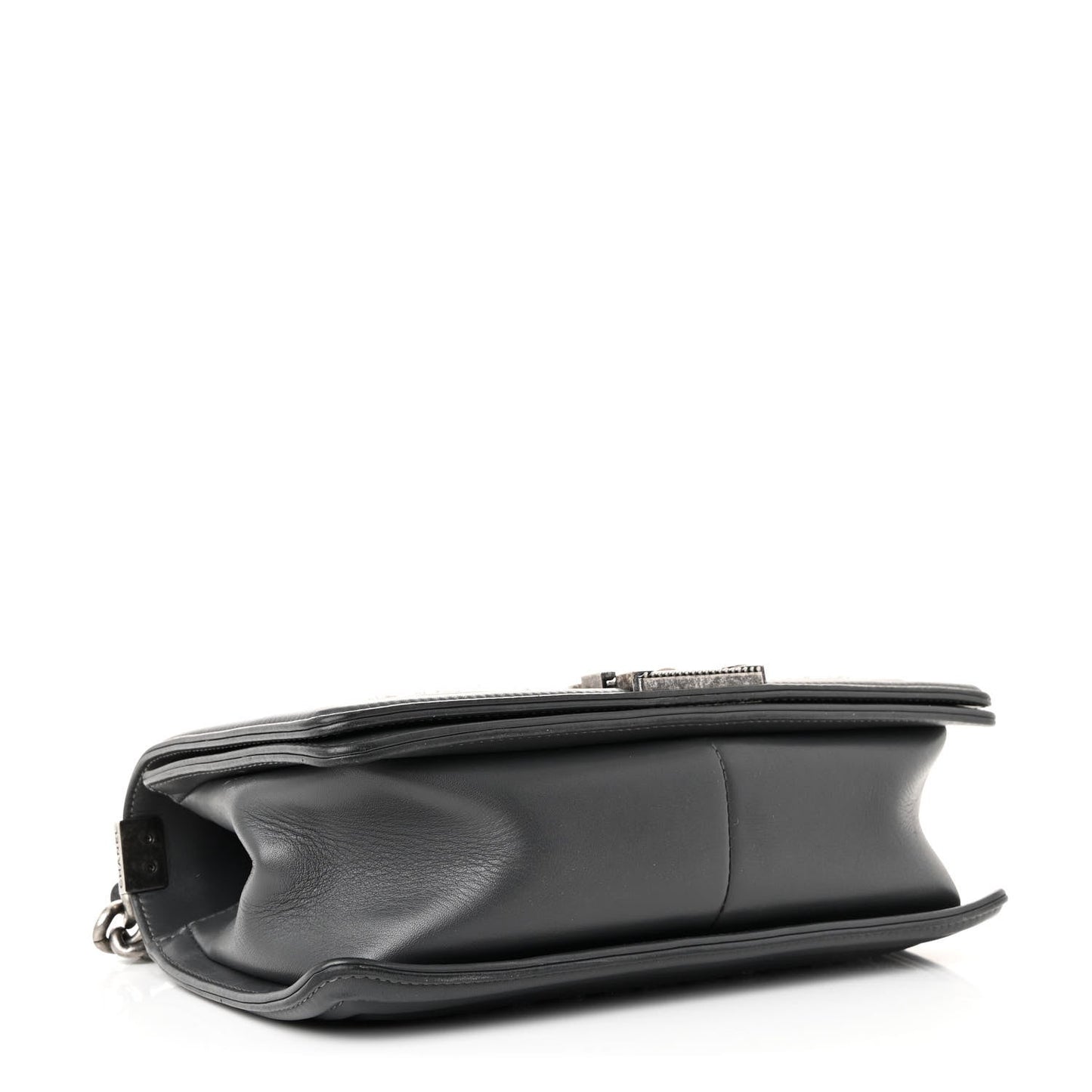 Tweed Calfskin Medium Boy Flap Grey