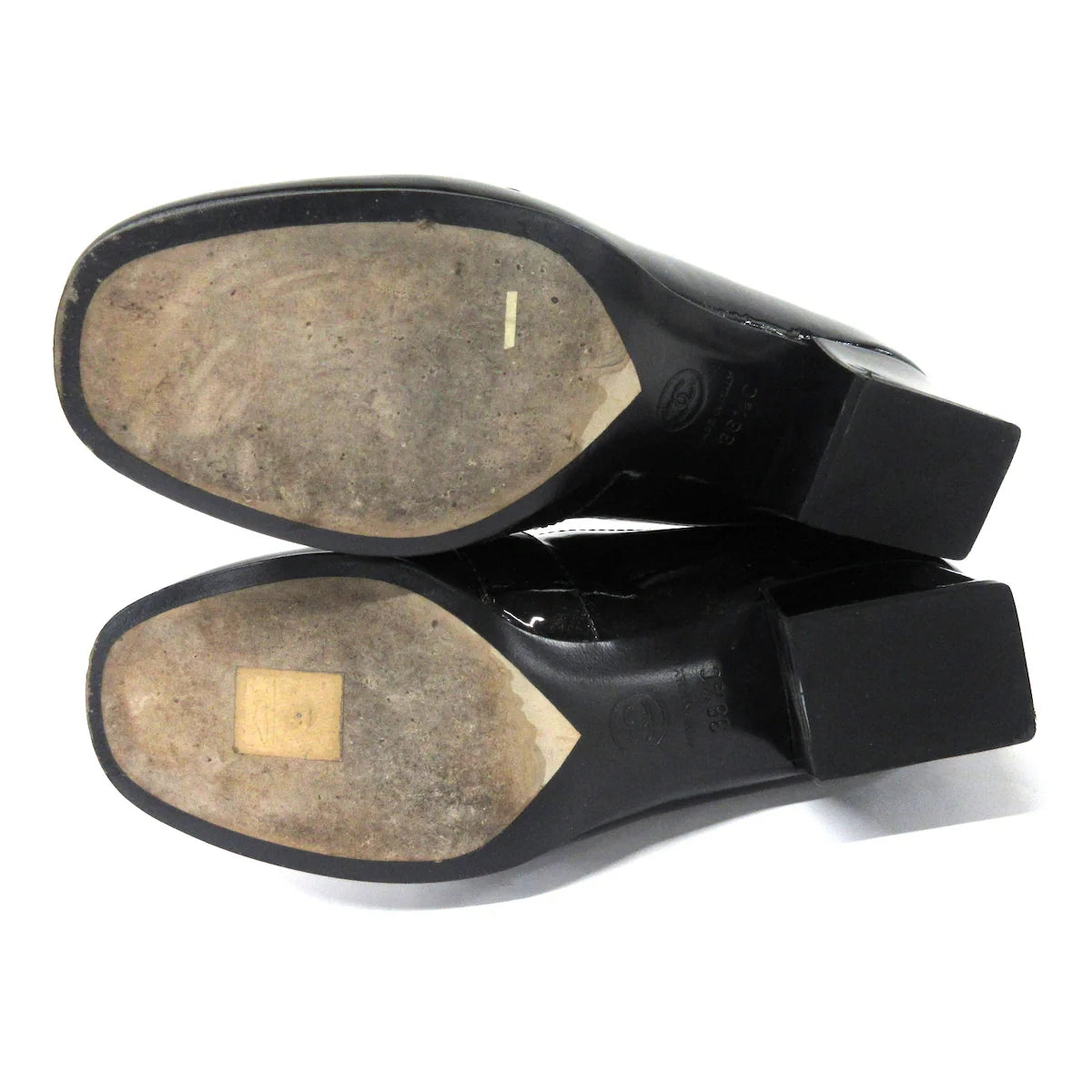 Chanel Black patent pumps