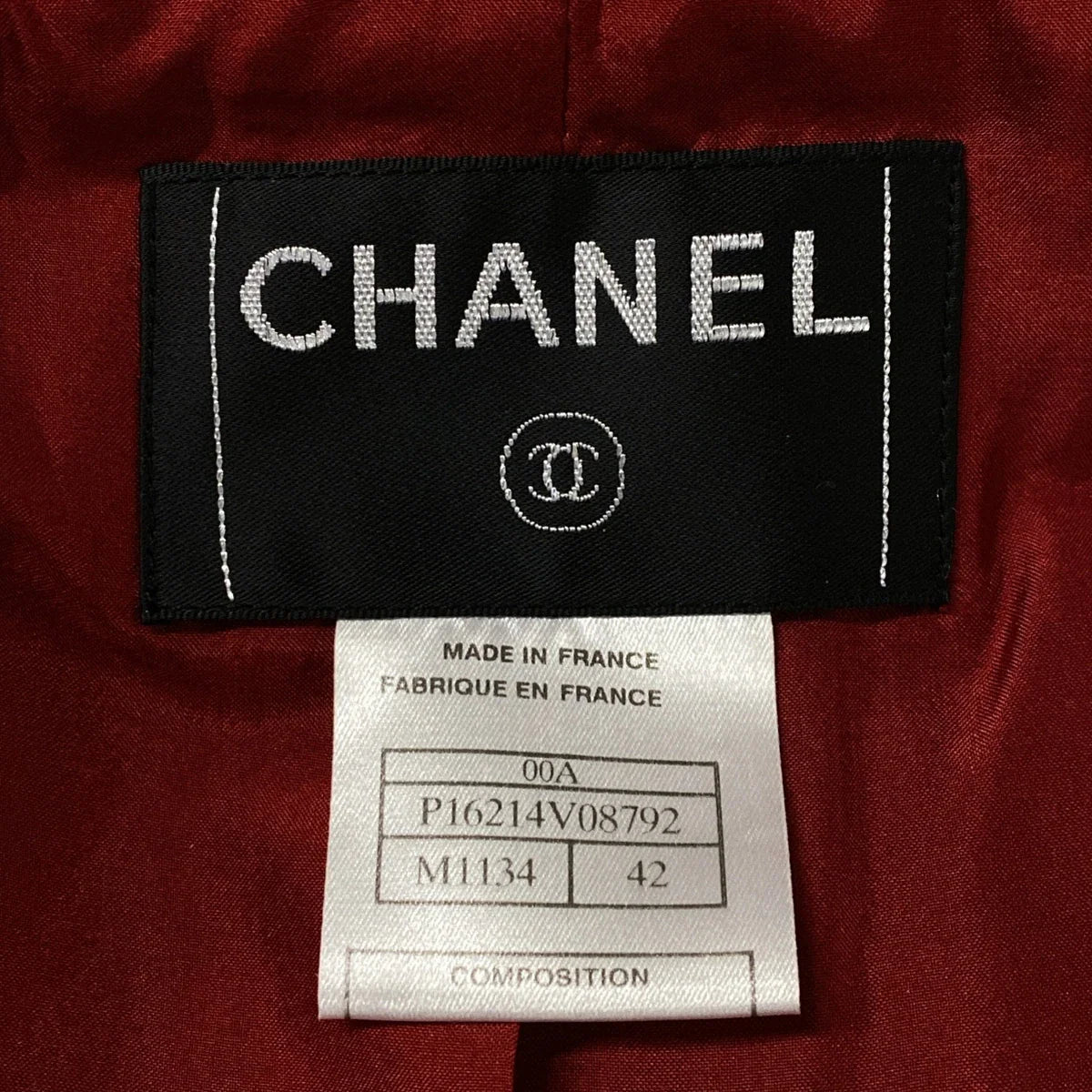 Chanel bordeaux wool jacket