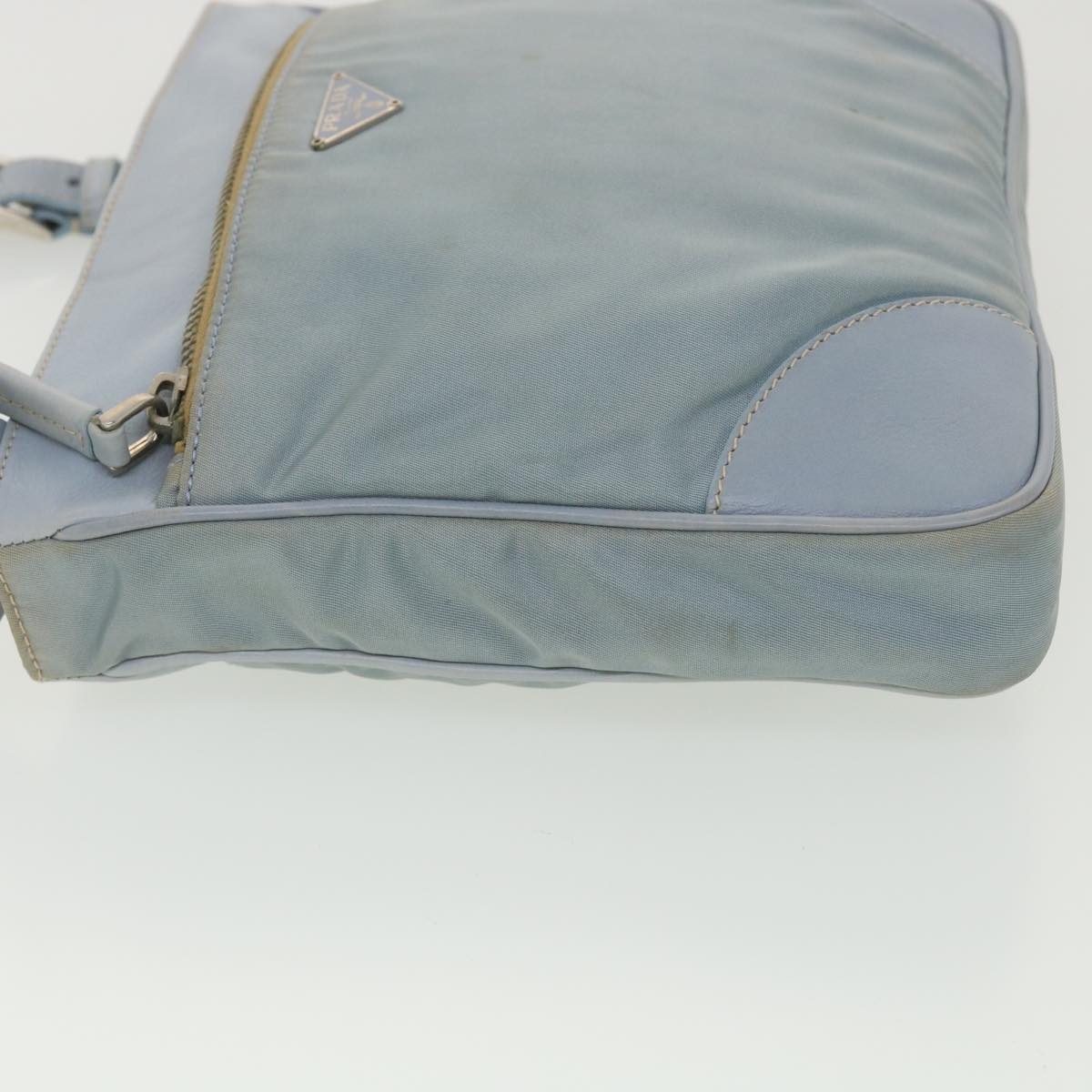 Prada Shoulder Bag Nylon Light Blue 38317