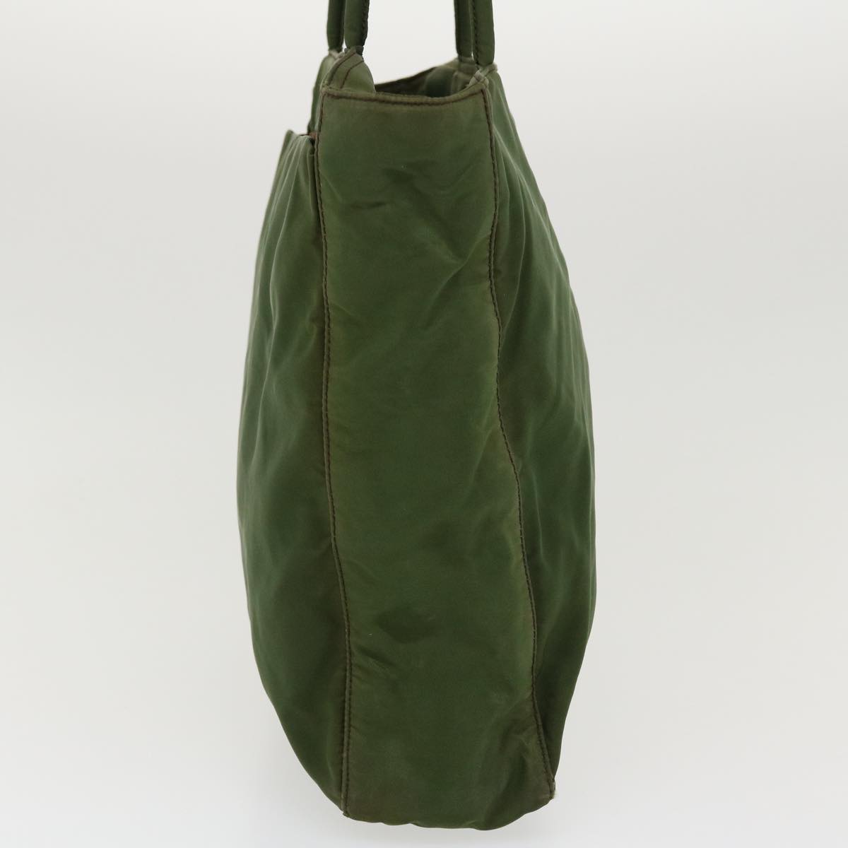 Prada Hand Bag Nylon Green 38494