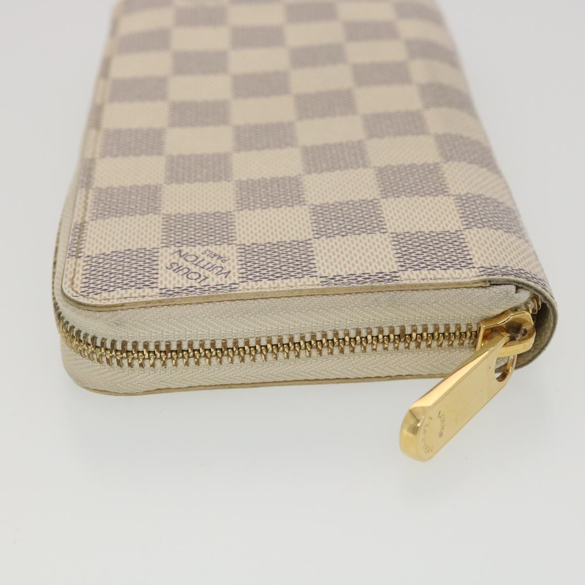LOUIS VUITTON Damier Azur Zippy Wallet Long Wallet N60019 LV 38554
