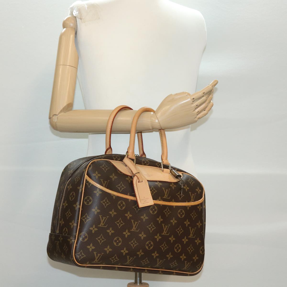 LOUIS VUITTON Monogram Deauville Hand Bag M47270 LV 38636