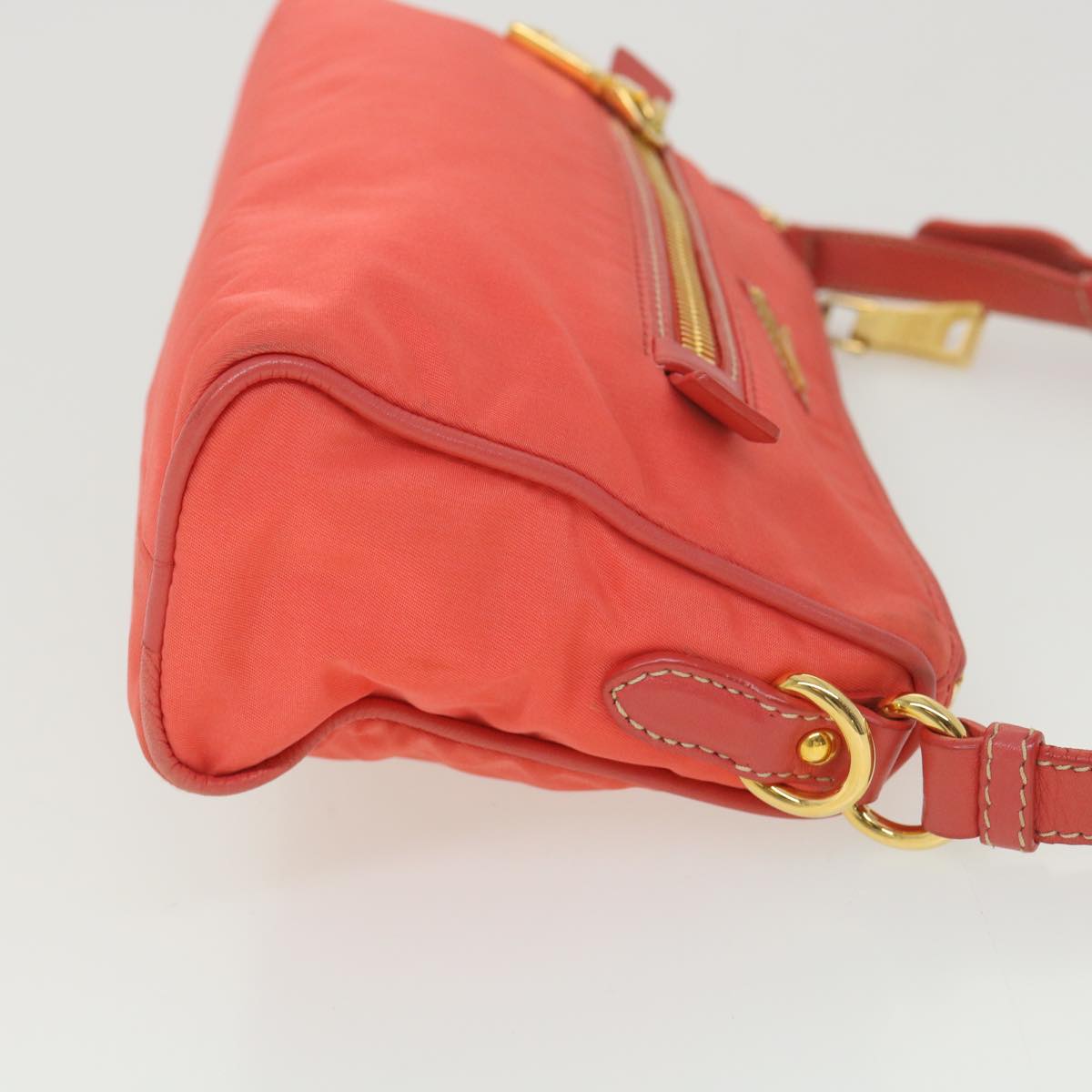Prada Shoulder Bag Nylon Orange 38772