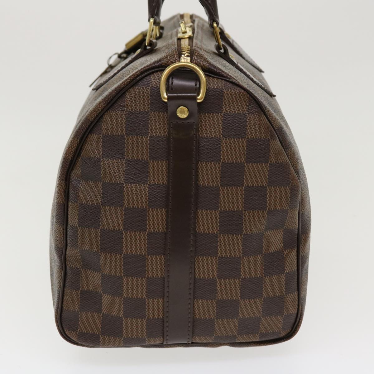LOUIS VUITTON Damier Ebene Speedy Bandouliere 30 Hand Bag N41367 LV 38914