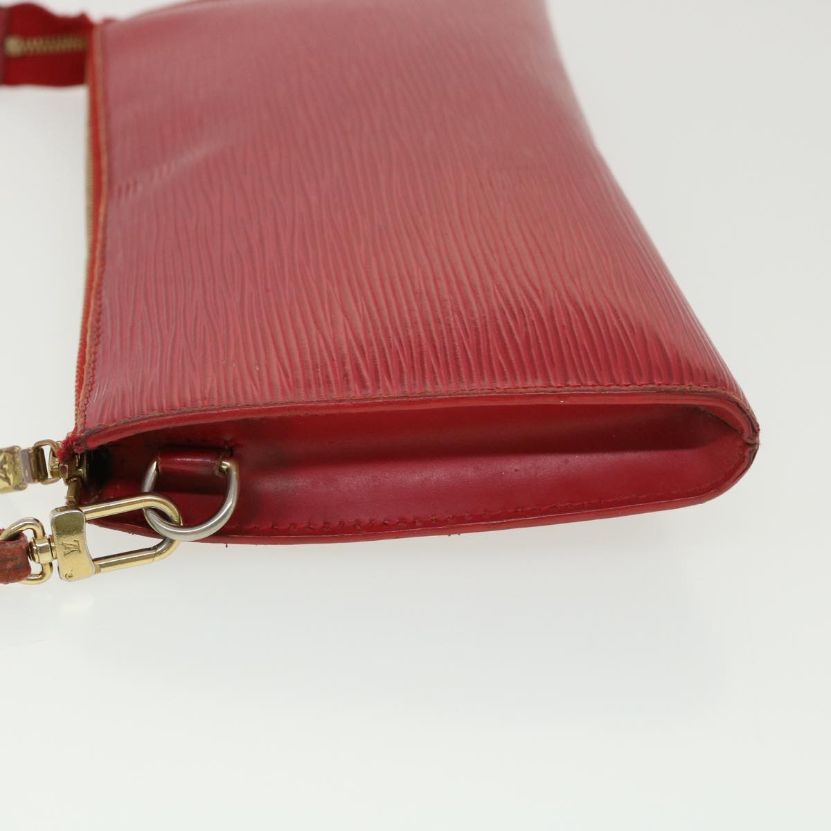 LOUIS VUITTON Epi Pochette Accessoires Accessory Pouch Red M52987 LV 39045