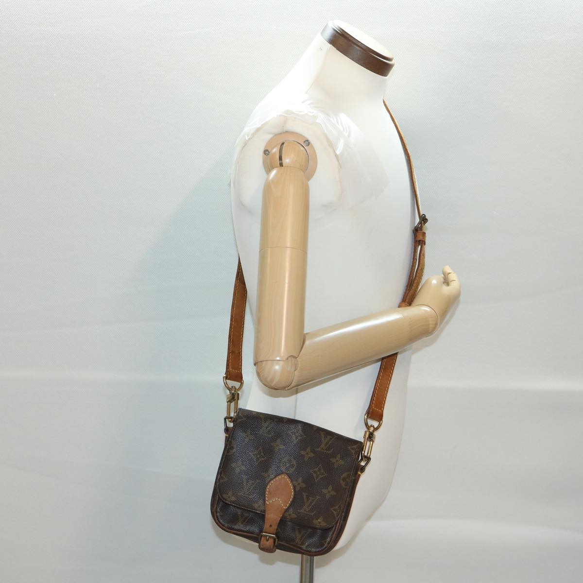 LOUIS VUITTON Monogram Cartouchiere PM Shoulder Bag M51254 LV 39435