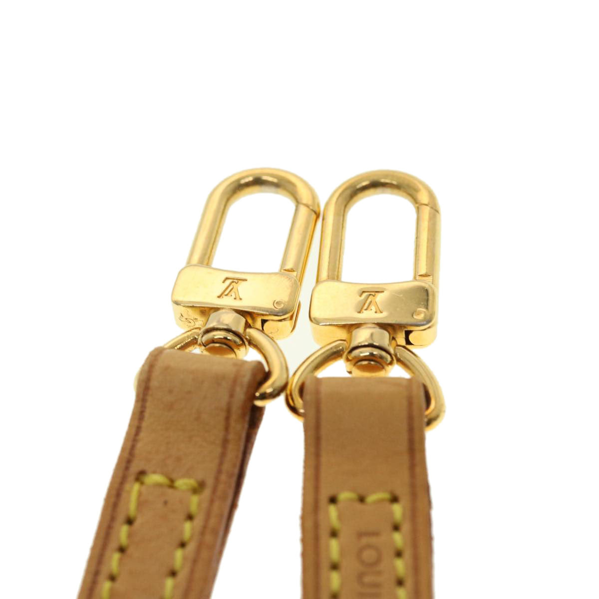 LOUIS VUITTON Shoulder Strap Leather 45.3"" Beige LV 39674