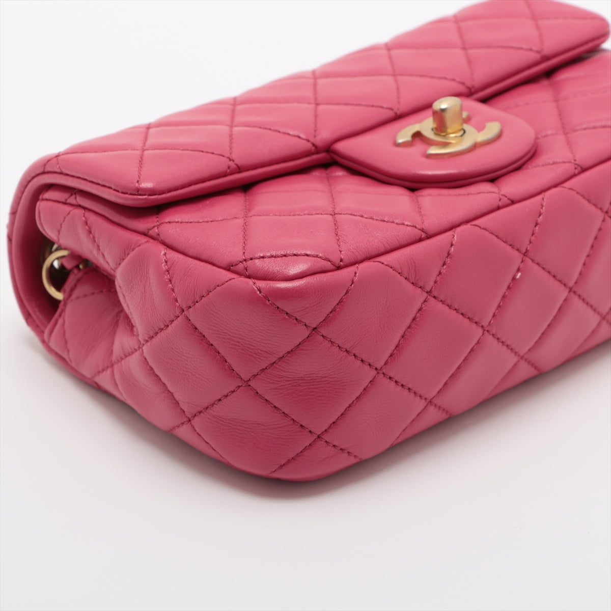 Chanel Mini Matrasse 20 Single Chain Bag Coco Ball Pink Gold