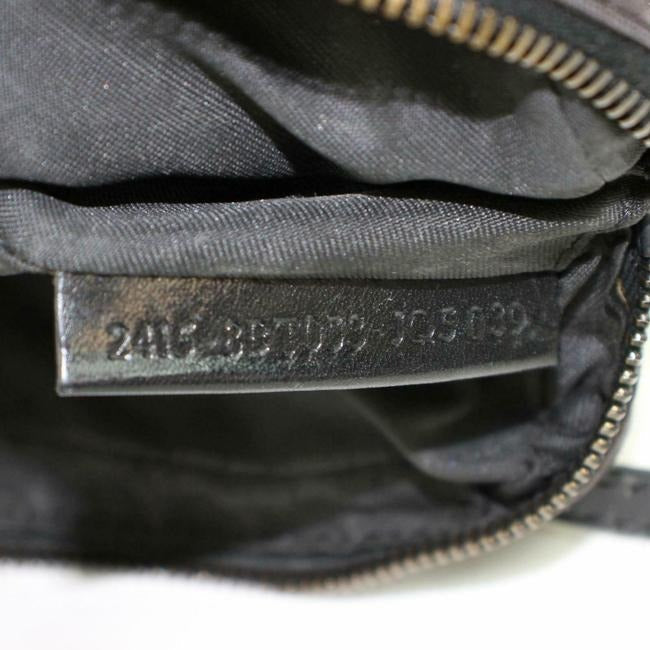 Fendi Shoulder Or Purse Blackbrown Zucchino Print Leather And Canvas Cross Body Bag