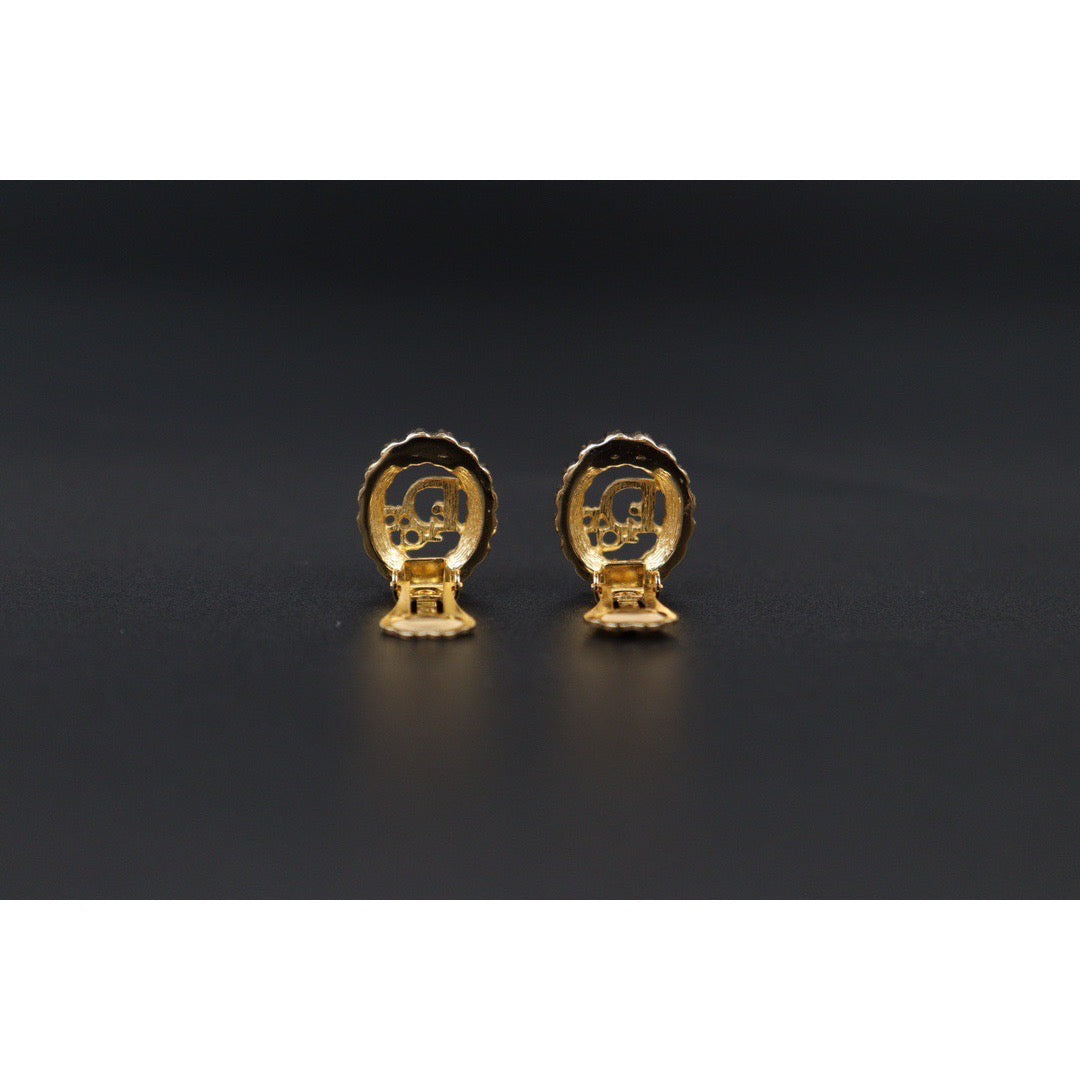 Rank A | Dior CD Earring Gold Plated|24051614
