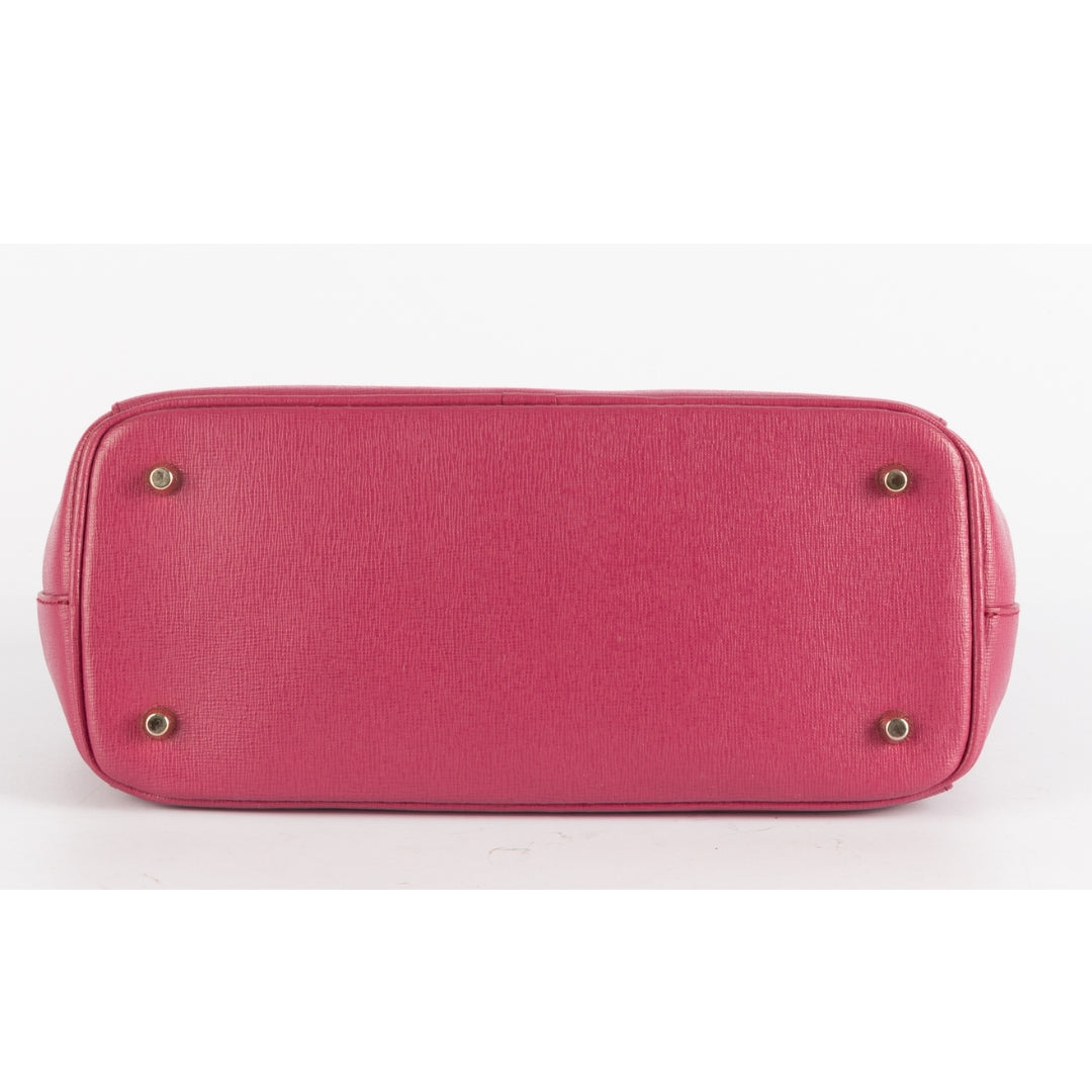 Furla Pink Leather Linda Satchel