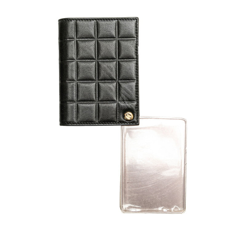 Chanel Coco Mark Choco Bar Lambskin Card Case