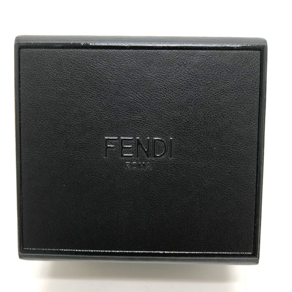 FENDI key ring 7AR894 leather black logo/accessories mini box Women