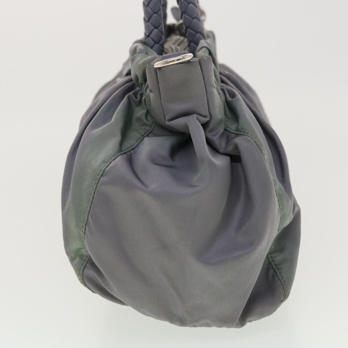 Prada Hand Bag Nylon 2way Gray 40251