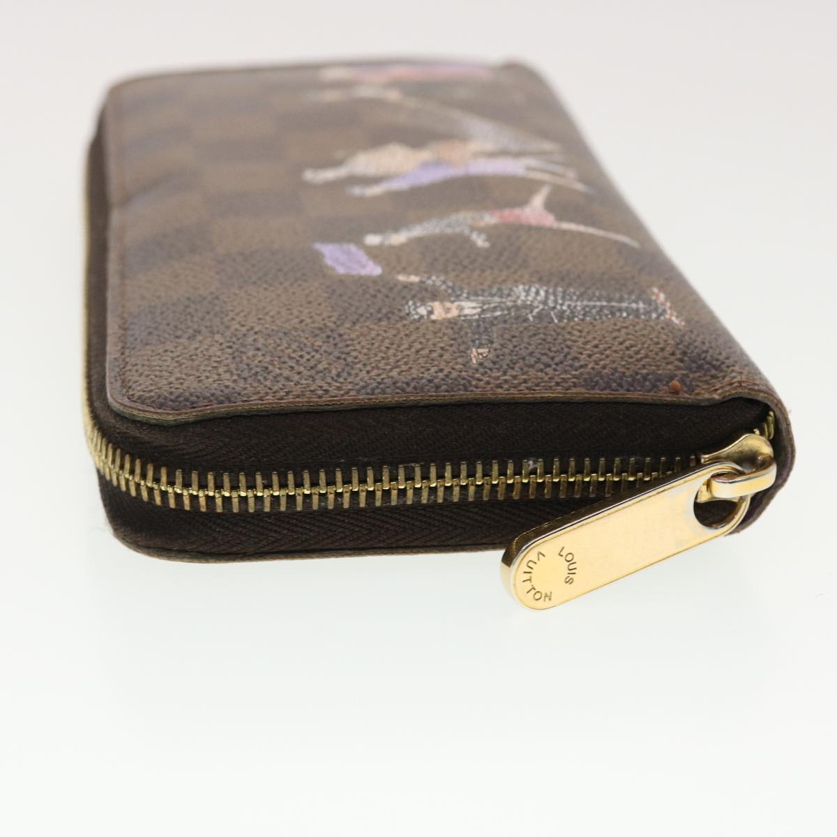 LOUIS VUITTON Damier Ebene Zippy Wallet Long Wallet N63004 LV 40268