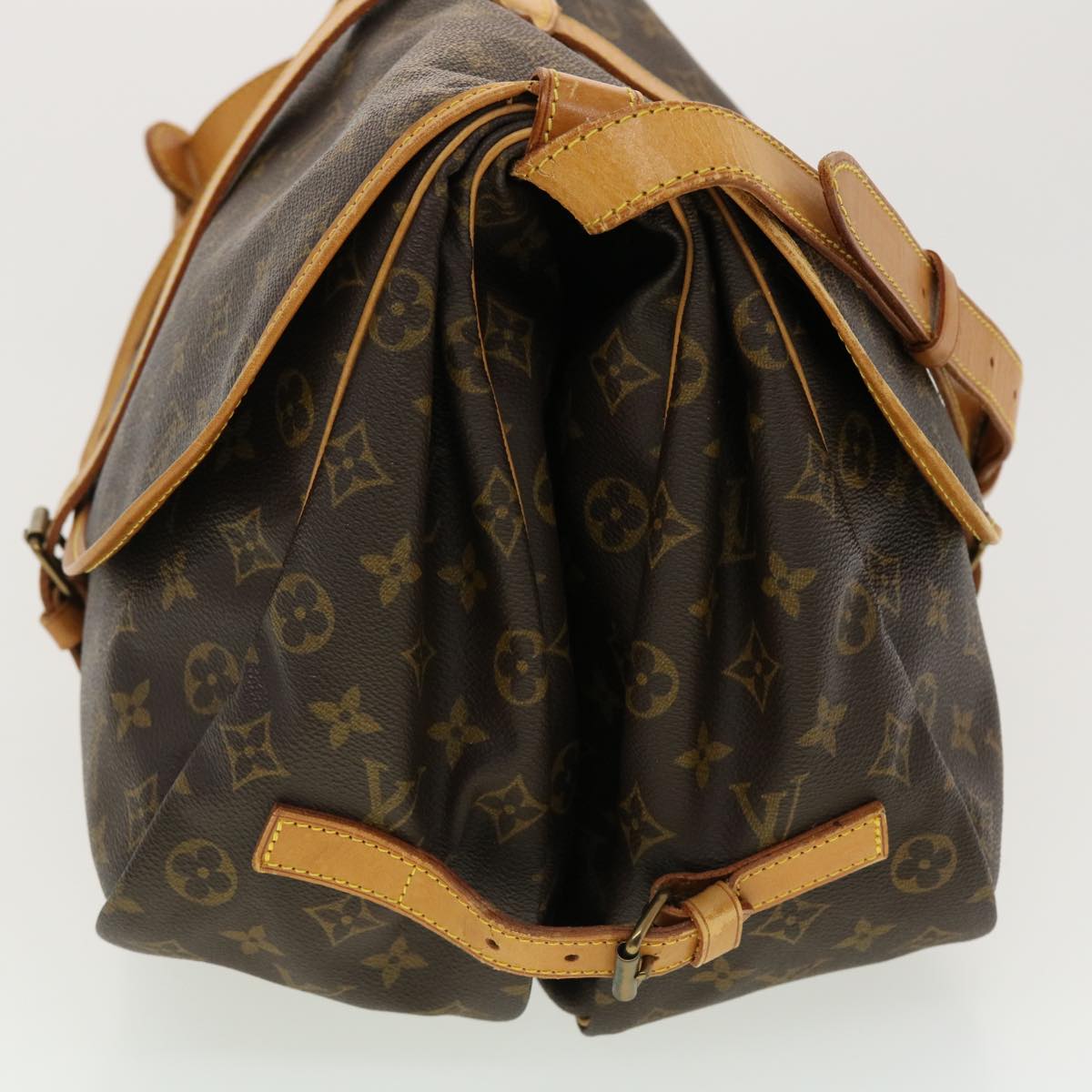 LOUIS VUITTON Monogram Saumur 35 Shoulder Bag M42254 LV 40298
