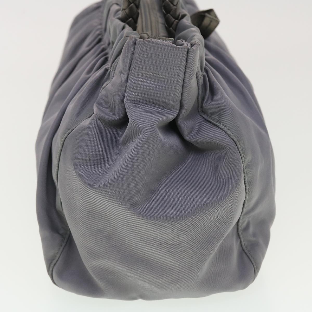 Prada Hand Bag Nylon Gray 40329