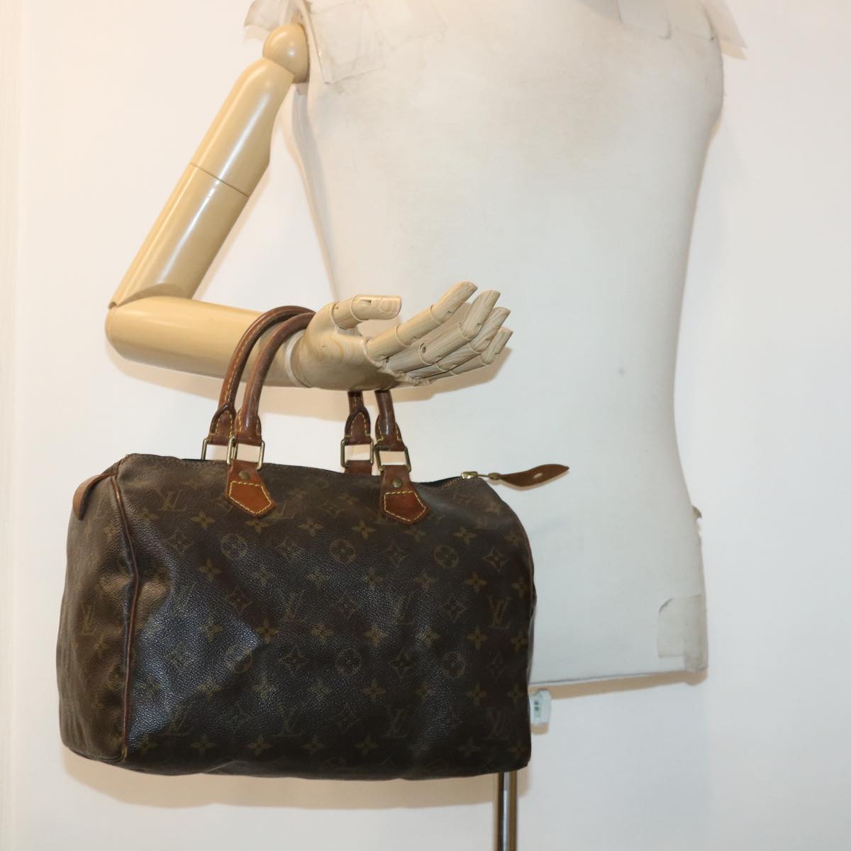 LOUIS VUITTON Monogram Speedy 30 Hand Bag M41526 LV 40584