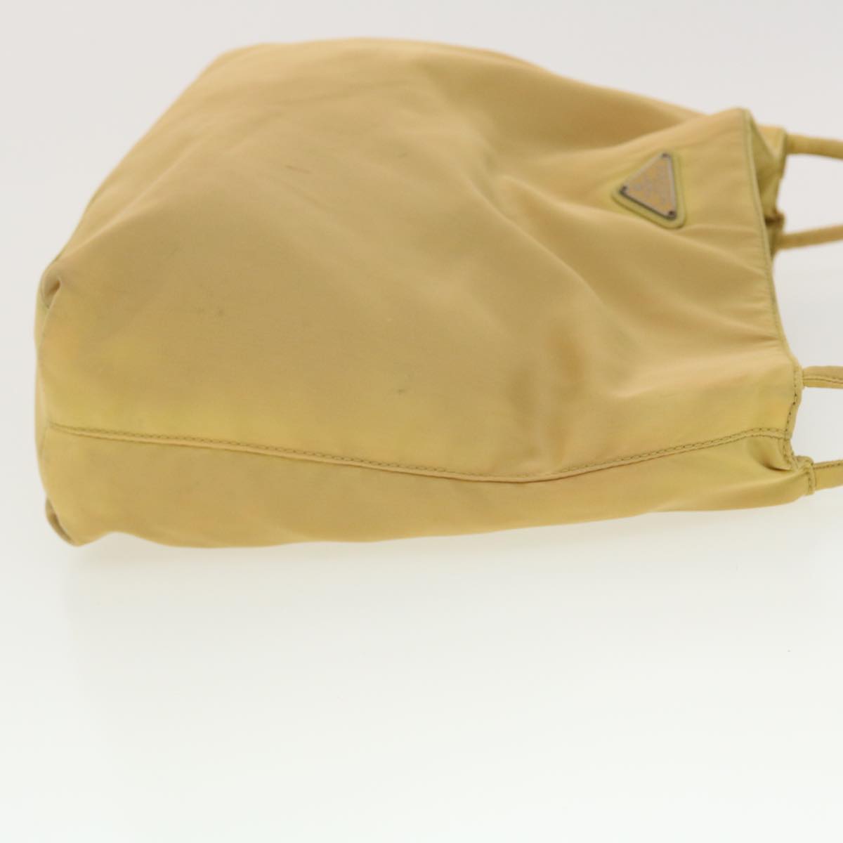 Prada Shoulder Bag Nylon Beige 40966