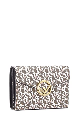 Fendi, Multicolor Coated Canvas Envelope Compact Wallet, Multi