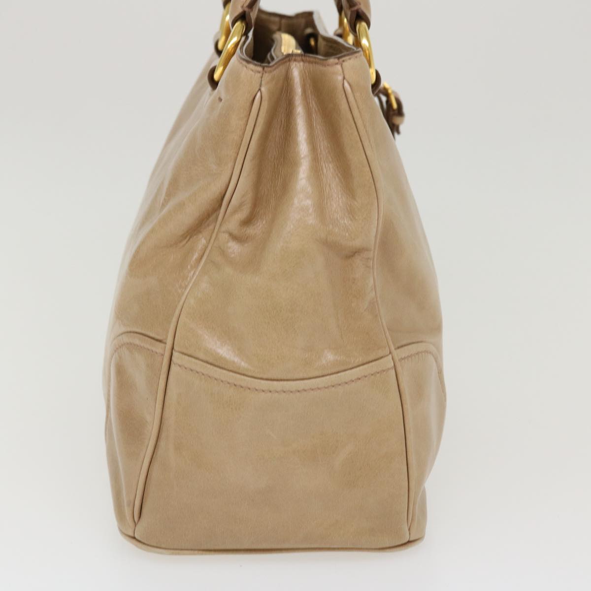Prada Shoulder Bag Leather 2way Brown 41960