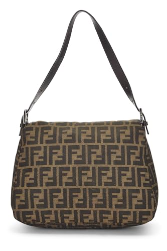 Fendi, Brown Zucca Canvas Mama, Brown