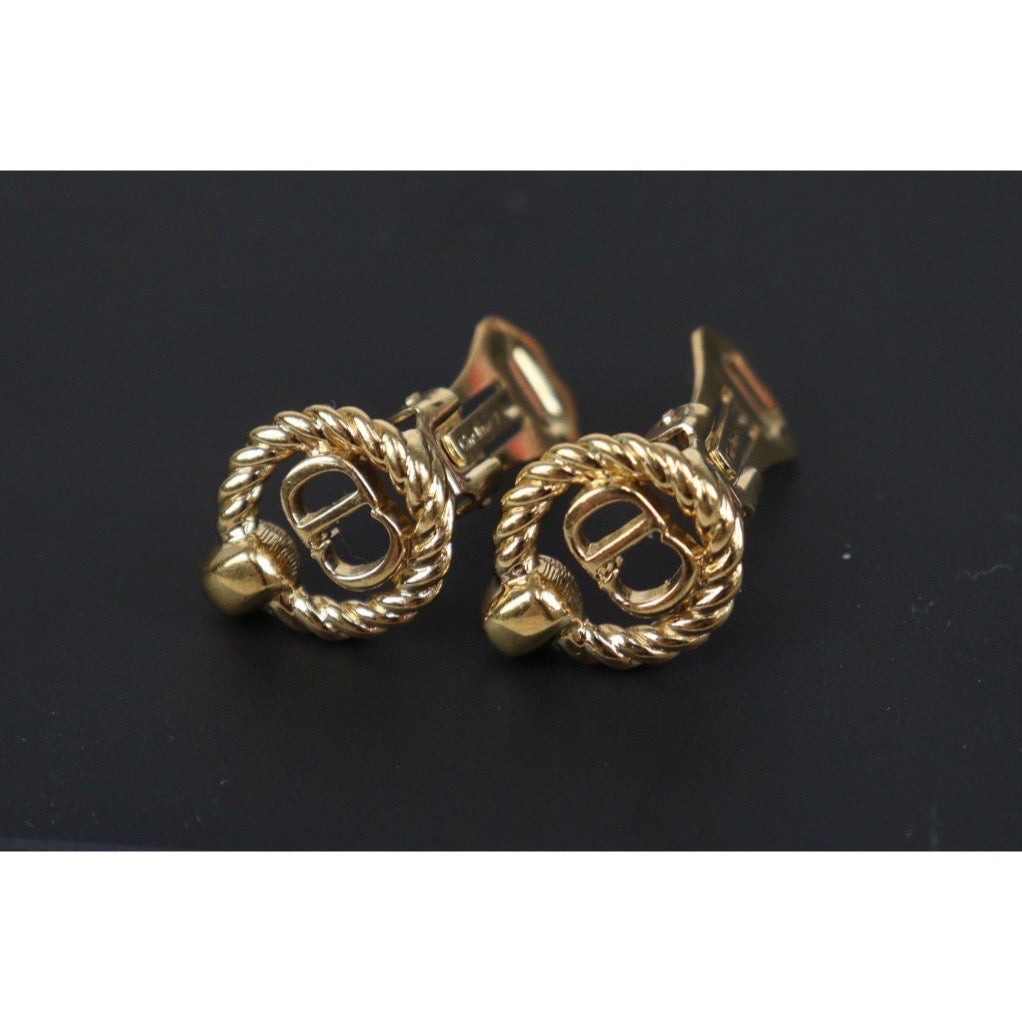 Rank A | Dior CD Earring Gold Plated|23100610